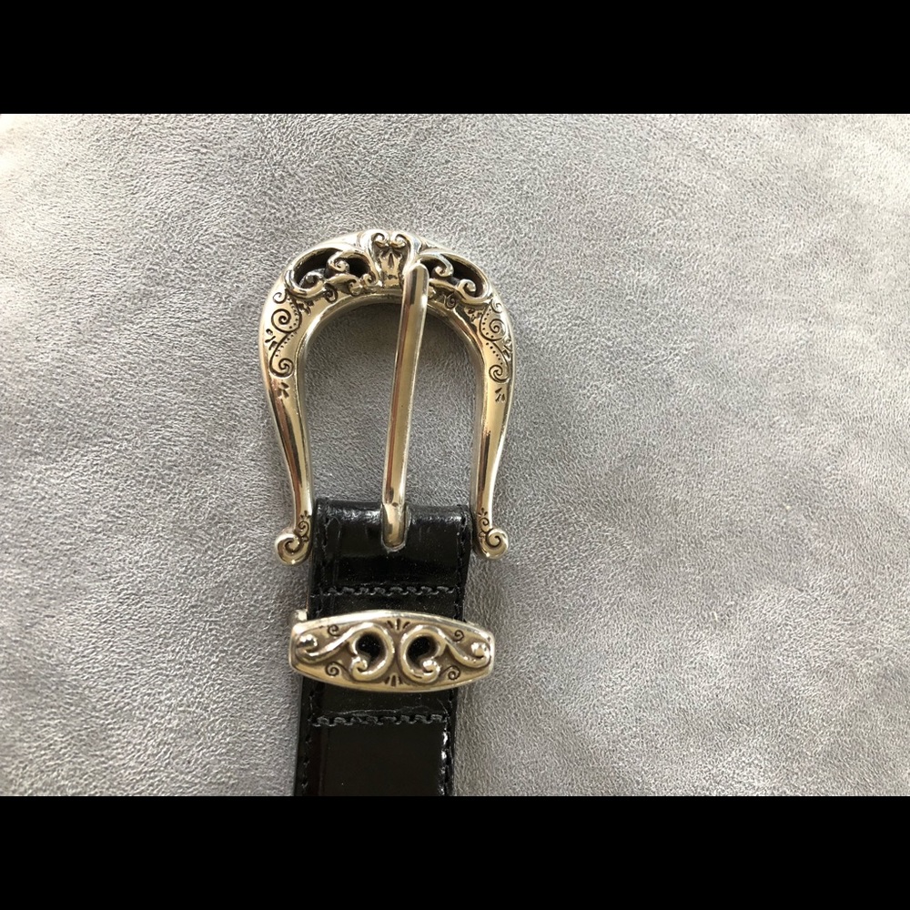 Brighton black and silver belt - Picture 5 of 5